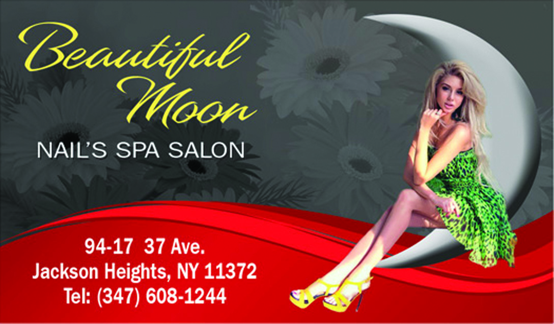 Tarjeta de Presentación Beautiful Moon Nails Spa