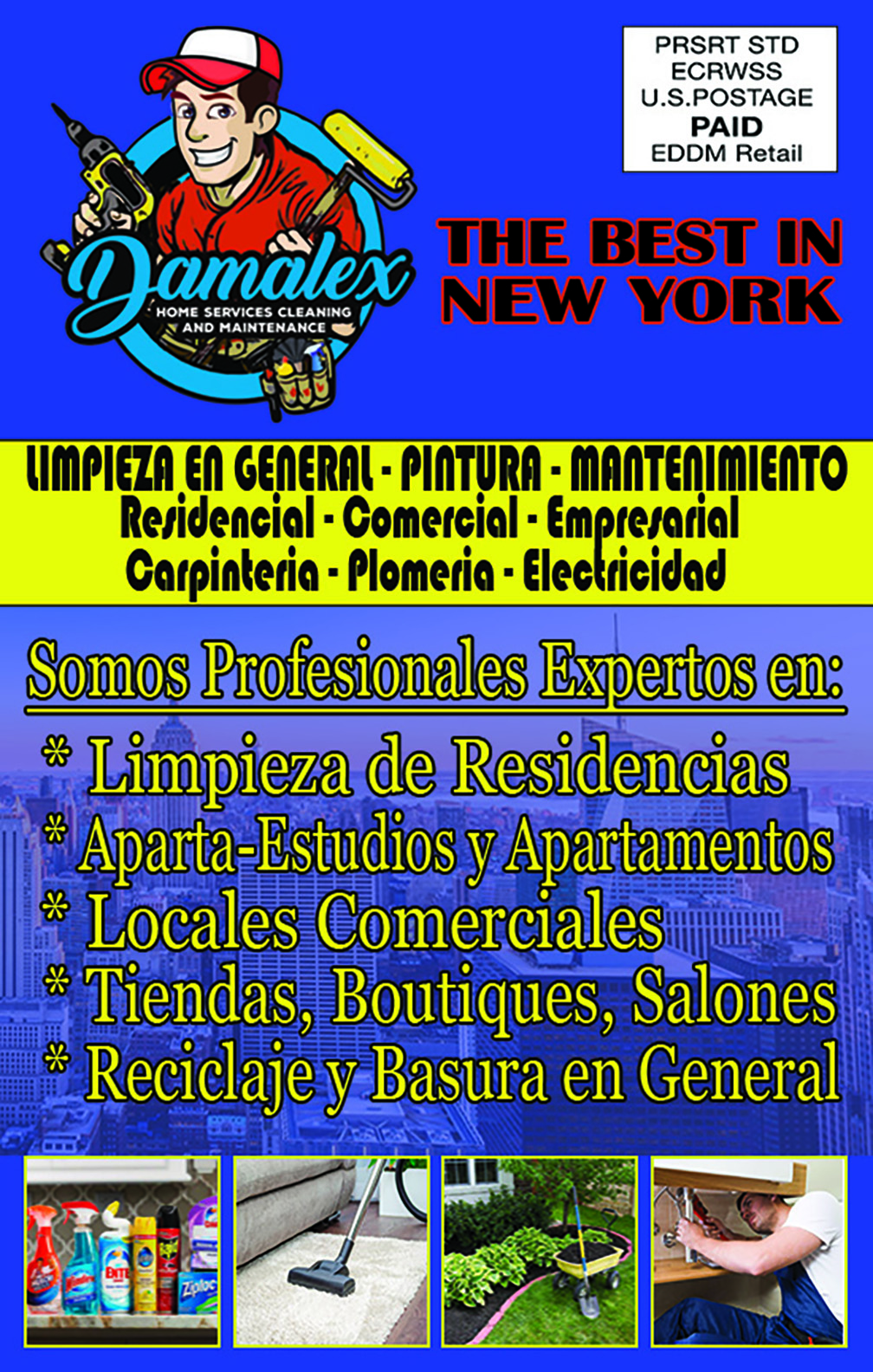 flyer especial para Damalex diseñado por Mayorking Design